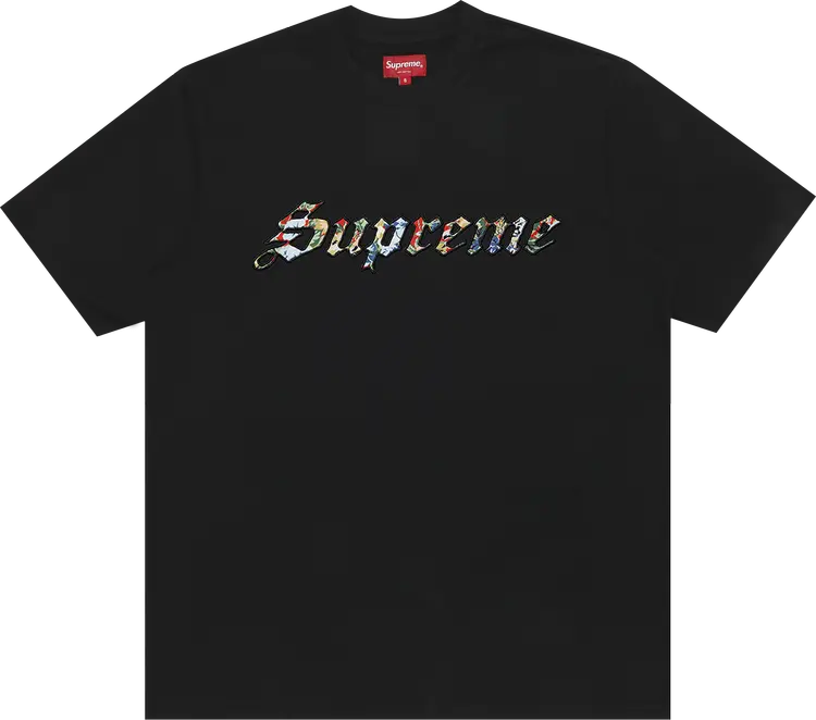 

Футболка Supreme Floral Appliqué Short-Sleeve Top 'Black', черный