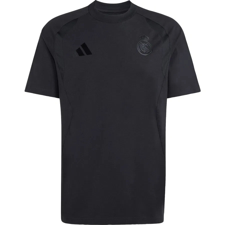 Футболка спортивная с принтом Real Madrid Tiro Travel adidas Performance, Черный — фото 3