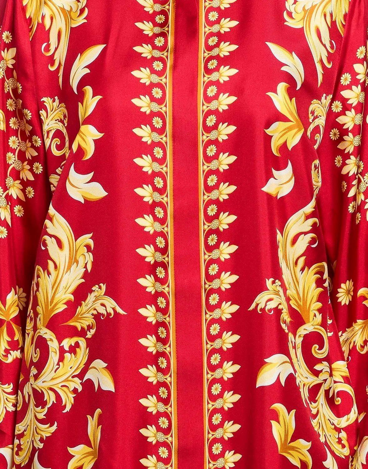 Женская рубашка с принтом Versace, красный — фото 4