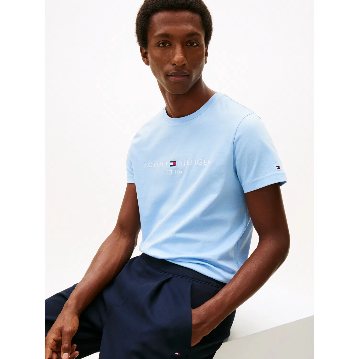 Мужская хлопковая футболка Tommy Hilfiger, Well Water — фото 2