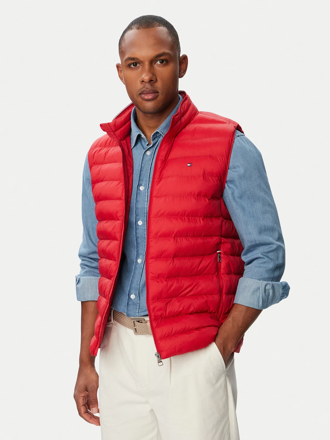 Мужской жилет стандартного кроя Tommy Hilfiger, красный