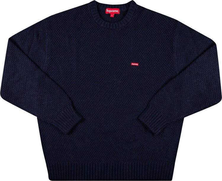 

Свитер Supreme Textured Small Box Sweater 'Navy', синий