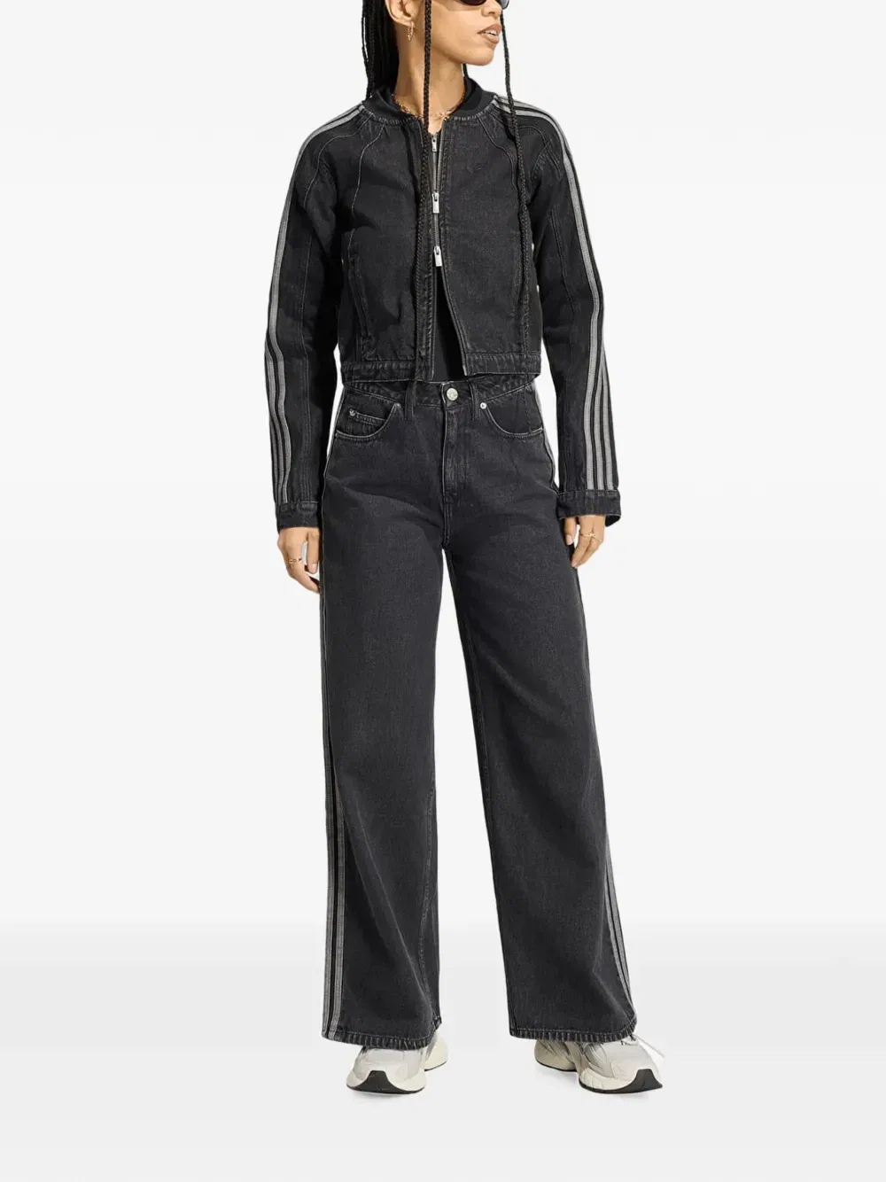 Джинсовая куртка SST 2.0 Adidas, черный — фото 2