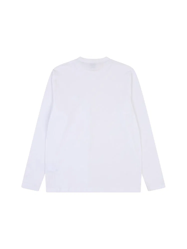 Футболка с длинным рукавом Stretch Cotton BOSS, White — фото 3