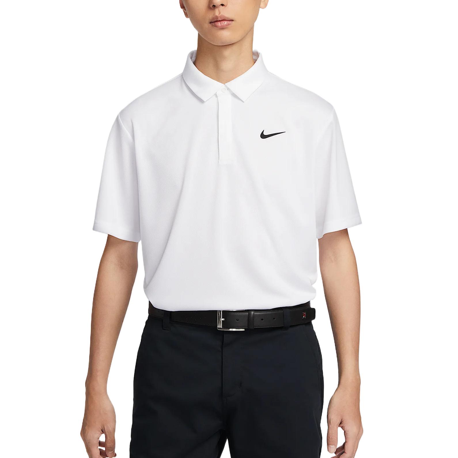 

Nike Футболка Dri-FIT Tour мужская белый/белый/черный