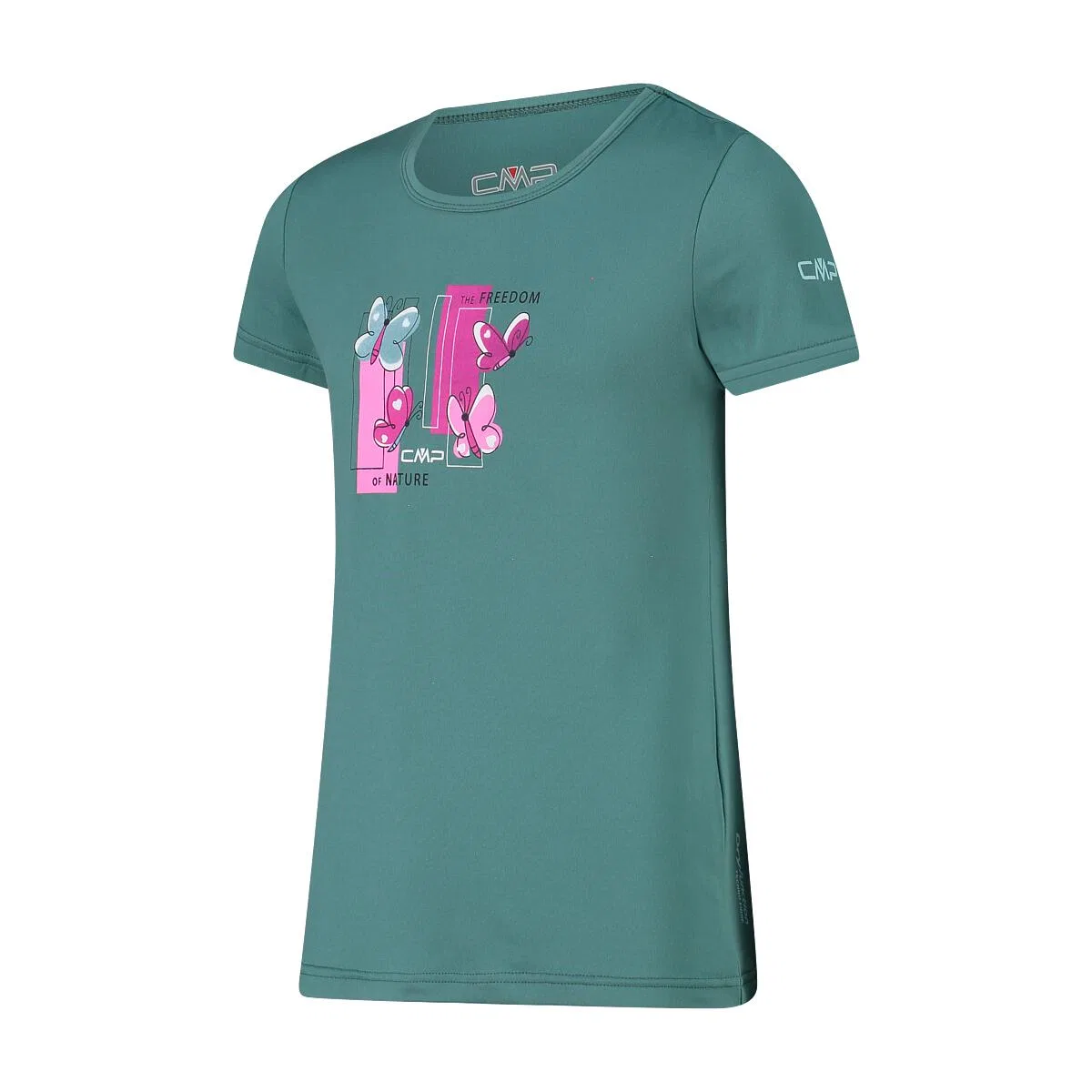Детская футболка с принтом CMP KID G T-SHIRT, Berlinerblau Grun — фото 3
