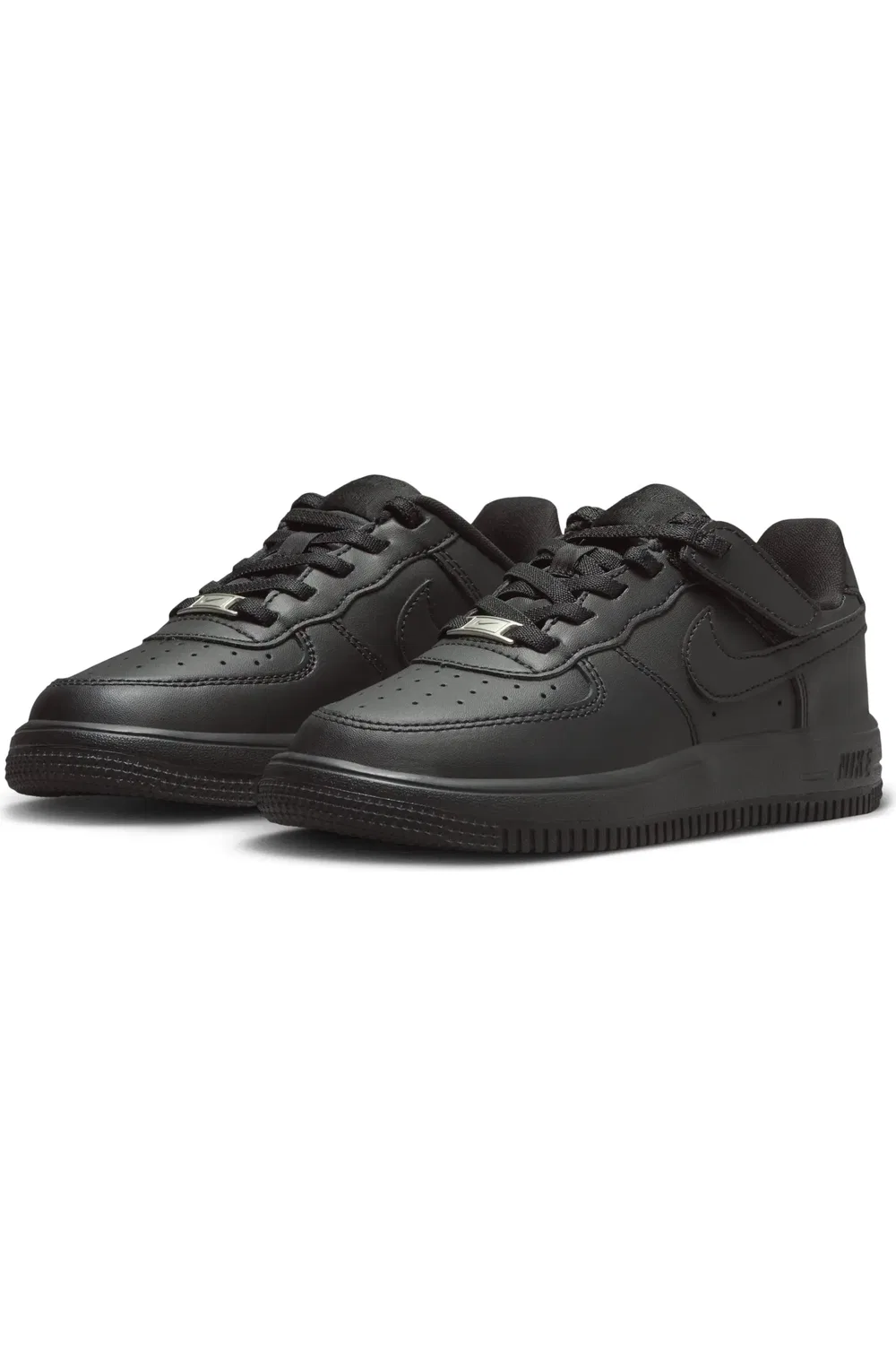 Детские кроссовки с EasyOn застежкой Air Force 1 Low Nike, 001 черный/черный