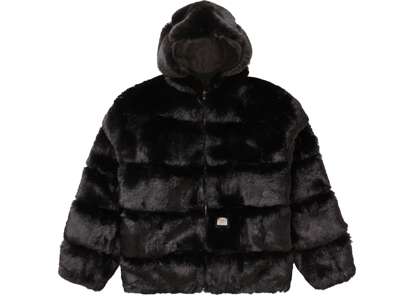 Мужская куртка с капюшоном из искусственного меха WTAPS Supreme, Black