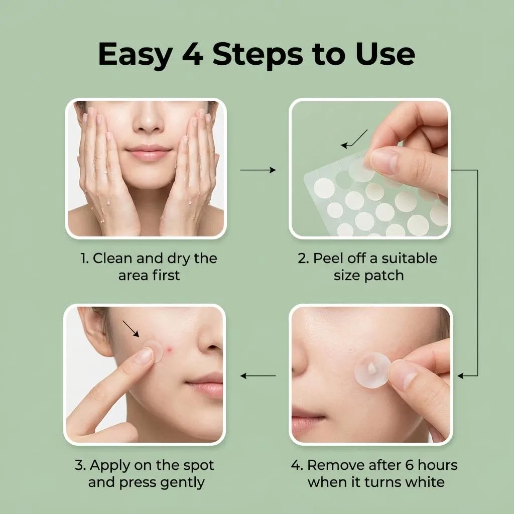 Патчи от прыщей с гидроколлоидом, Tea Tree Oil & Salicylic Acid, Joysuelly, 270 шт — фото 3