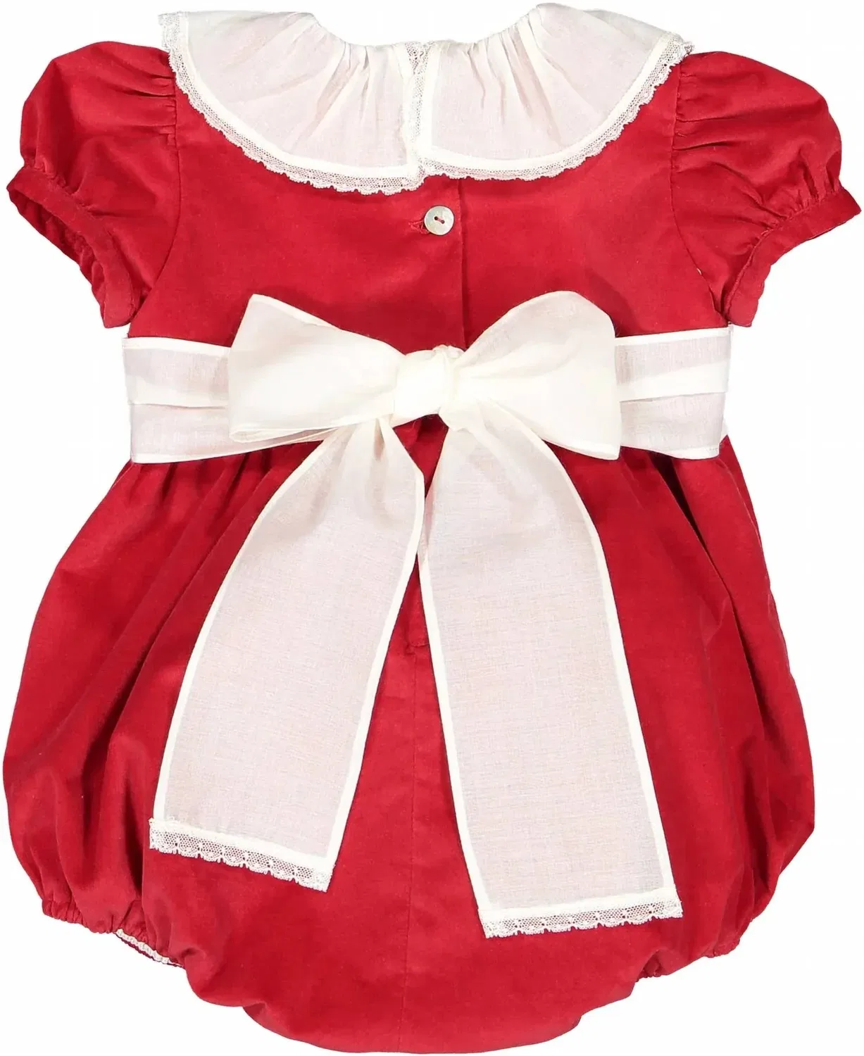 Детский боди-комбинезон с коротким рукавом Velvet Short Sleeve Bubble sal & pimenta, красный — фото 3