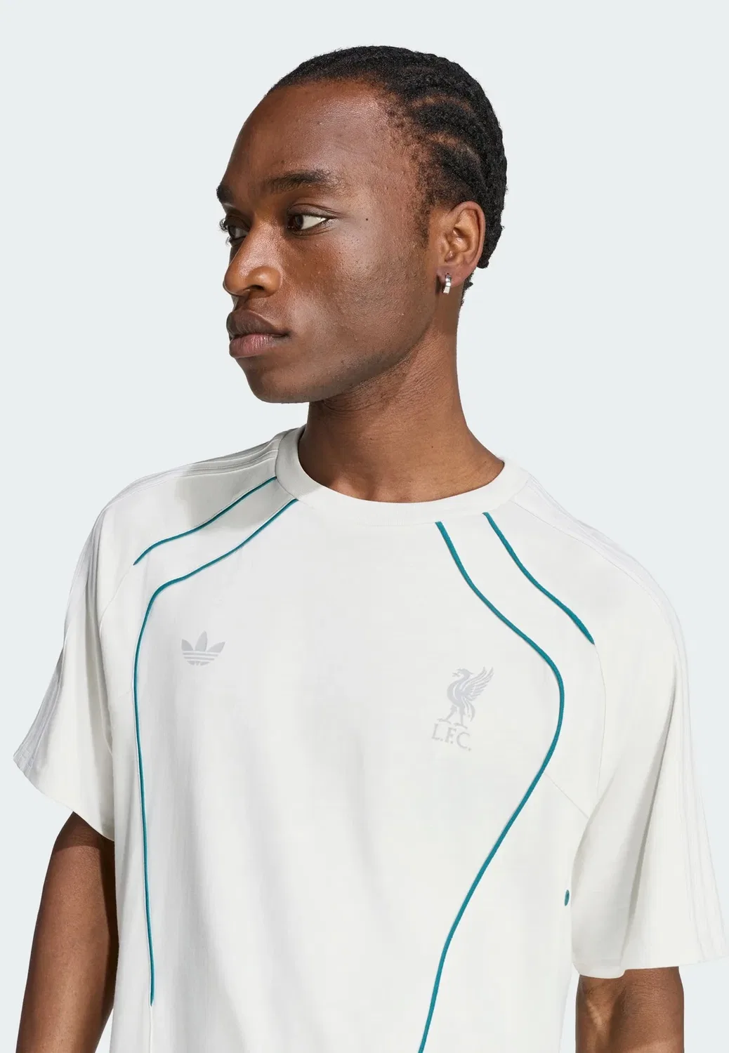 Футболка LFC с коротким рукавом - футболка с принтом Adidas Originals, Orbit Grey — фото 3