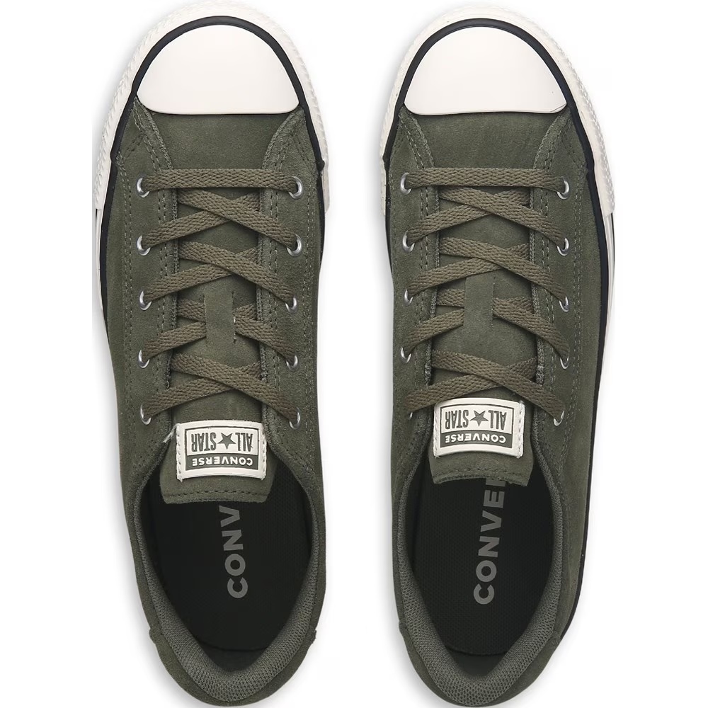 Изящные замшевые кроссовки с низким профилем Converse, зеленый — фото 4