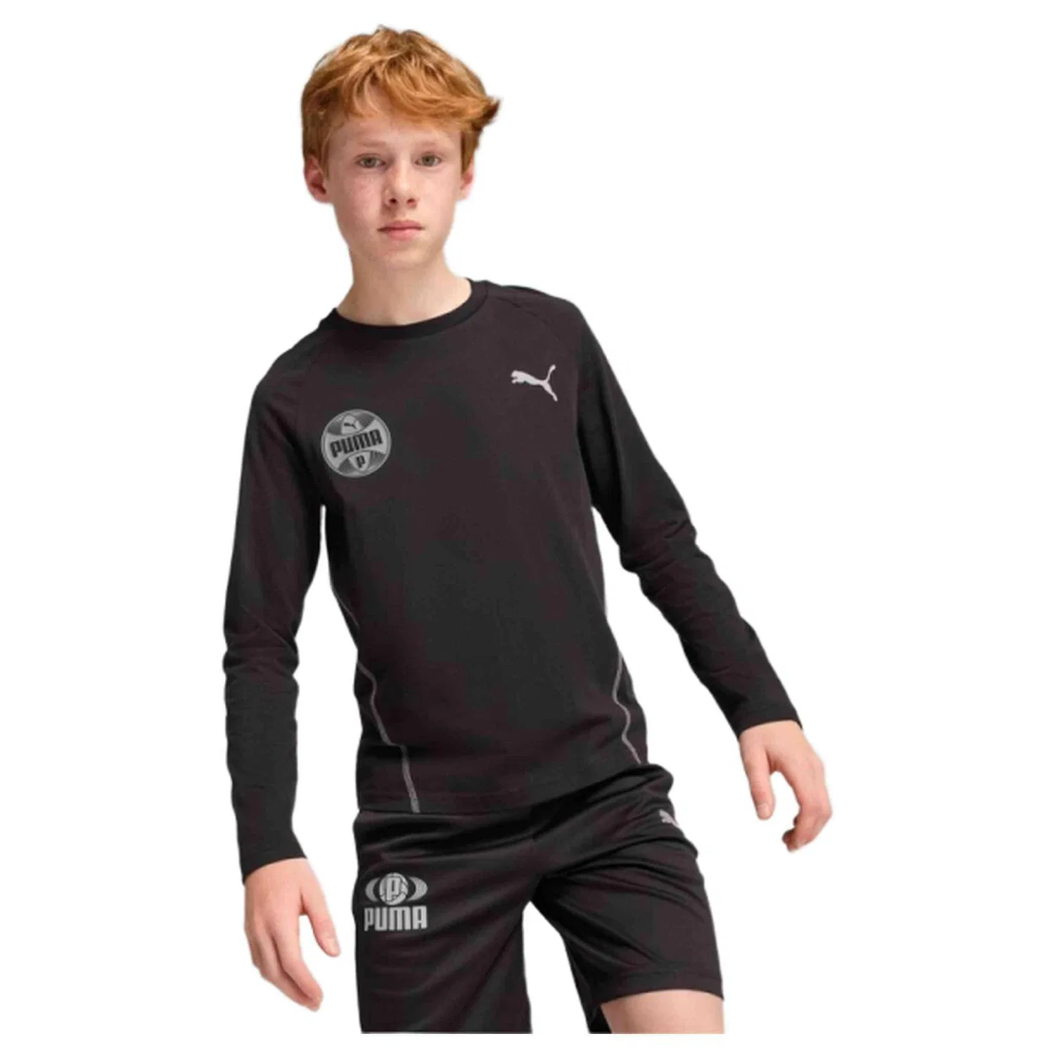 Детский хлопковый свитшот Puma, Schwarz