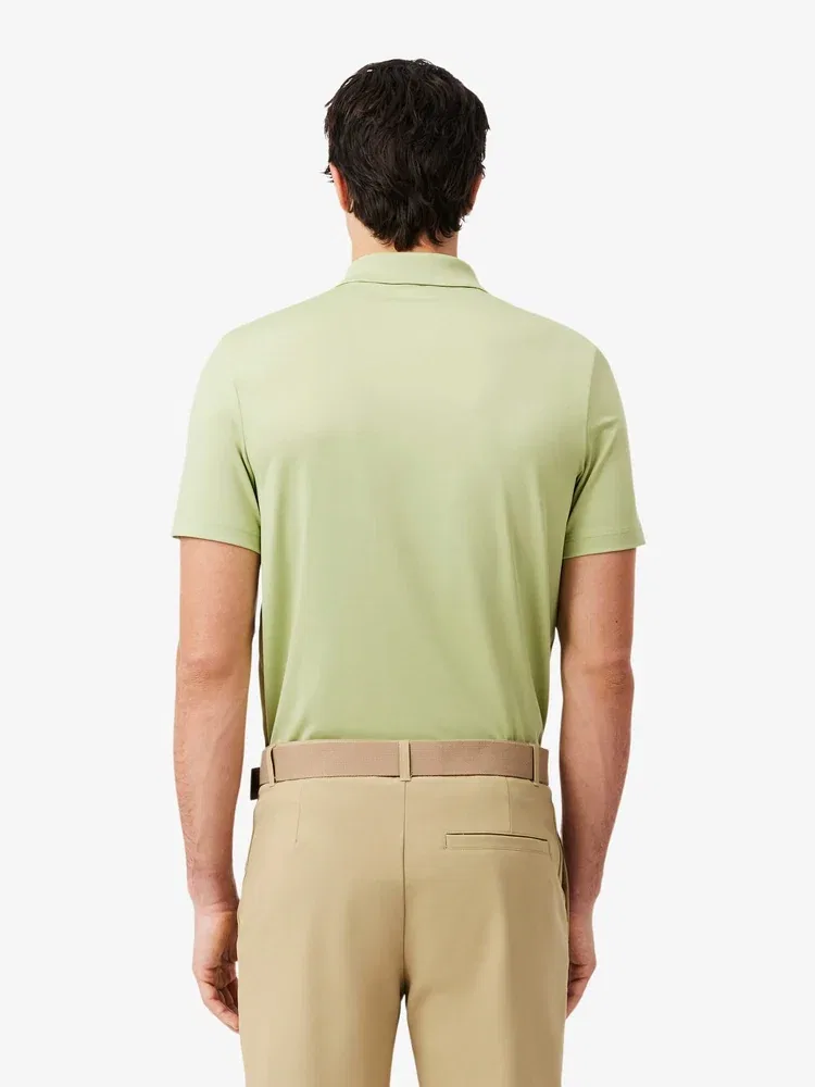 Футболка поло Lacoste Performance Basic, мужская, полиэстер/полиуретан, Apple зеленый — фото 3