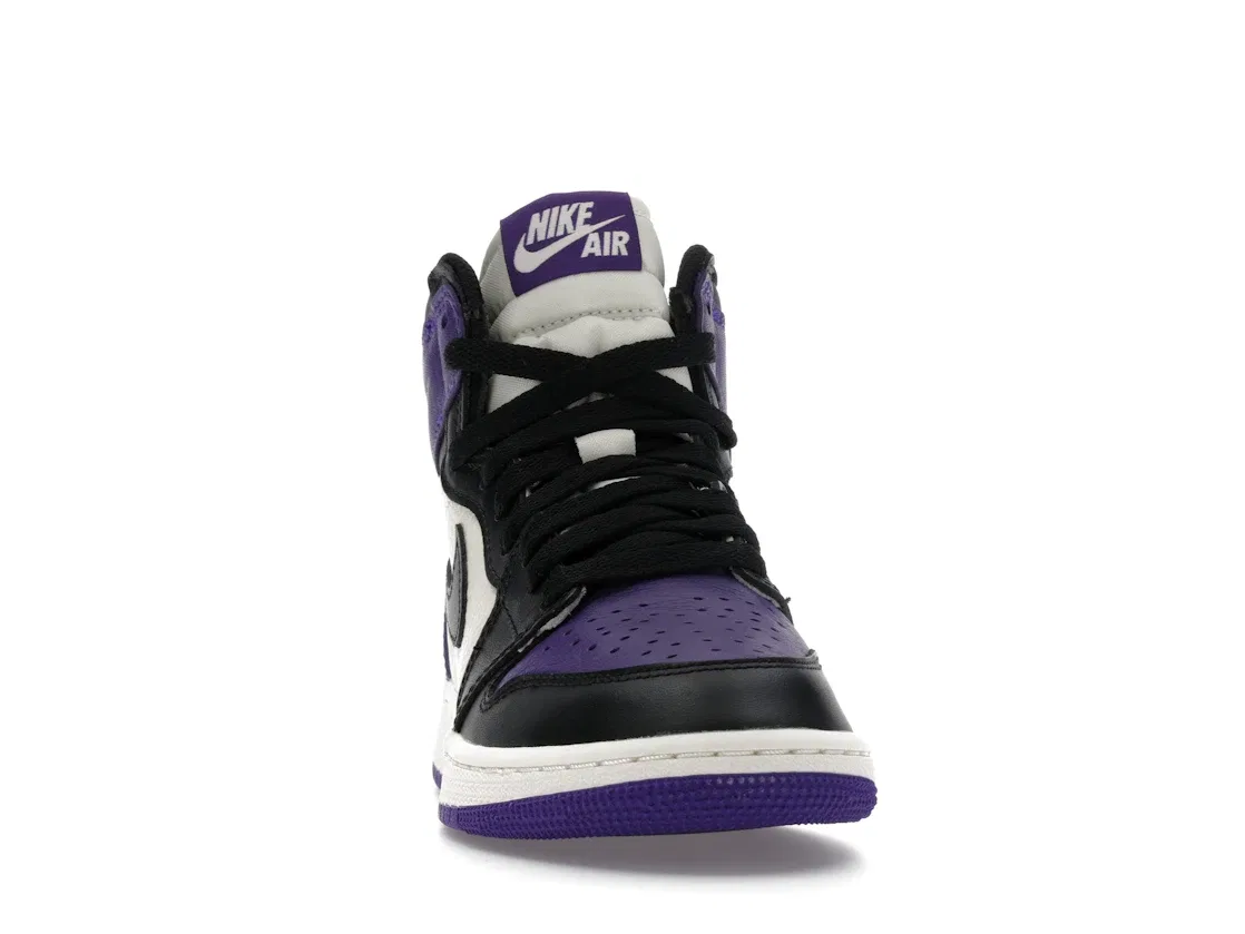 Детские кроссовки с высоким верхом Jordan 1 Retro High, Court Purple/Black-Sail — фото 2