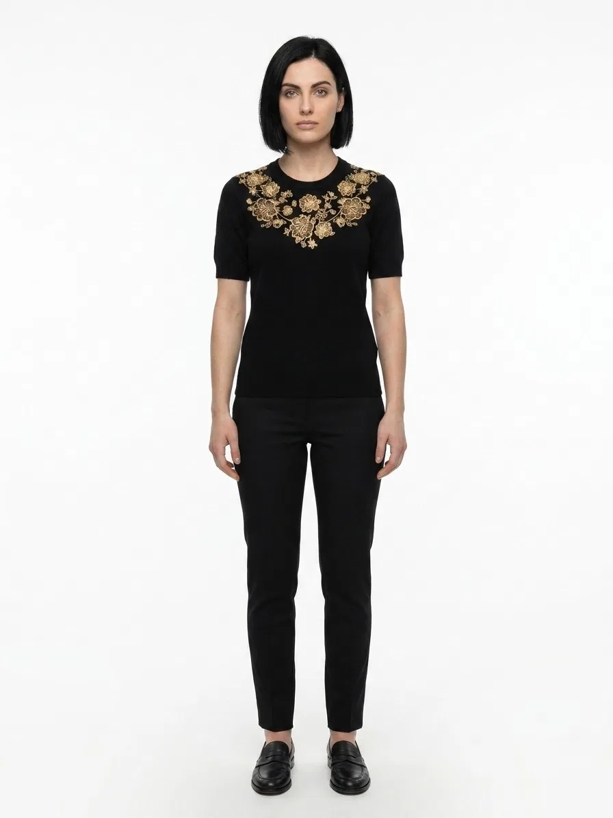 Женский свитшот с круглым вырезом Black Cashmere Dolce & Gabbana, Black