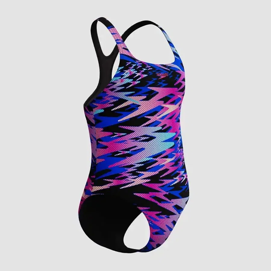 Детский купальник слитный Hyperboom Print Medalist Speedo, Разноцветный — фото 4