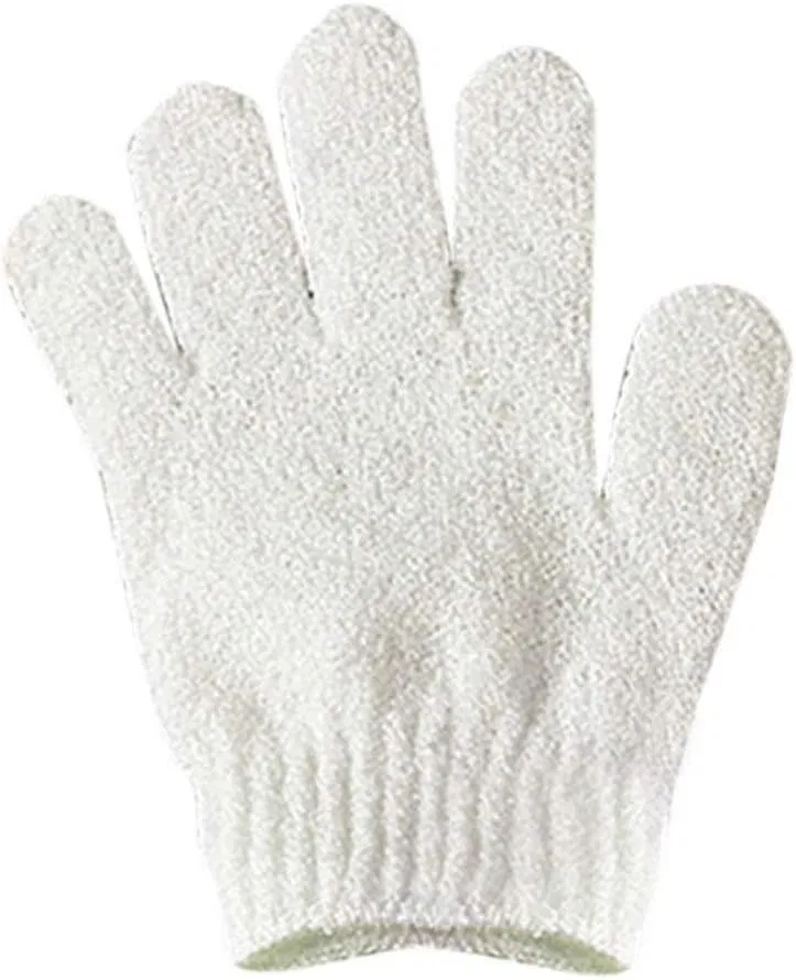 Мочалка для тела Exfoliating Gloves, Homeilteds, 1 шт, 19x13 см, White