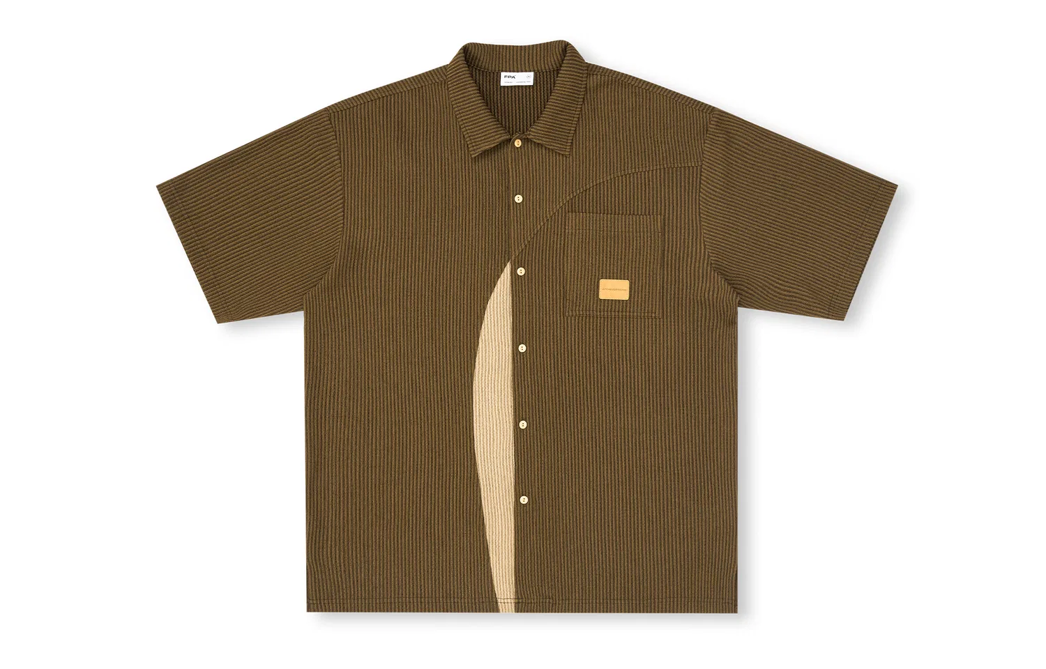 Детская рубашка с воротником FPA ALWAYS MOVING, Brown Coffee Stripes