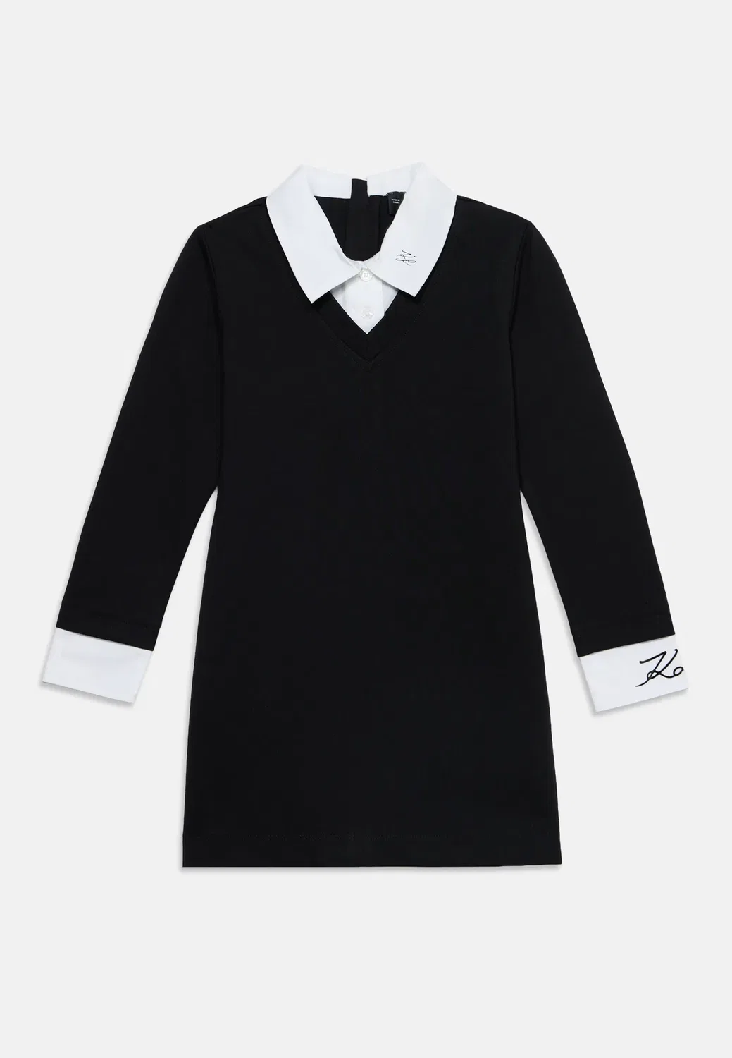 Платье с длинными рукавами - повседневное платье Karl Lagerfeld Kids, Black — фото 3