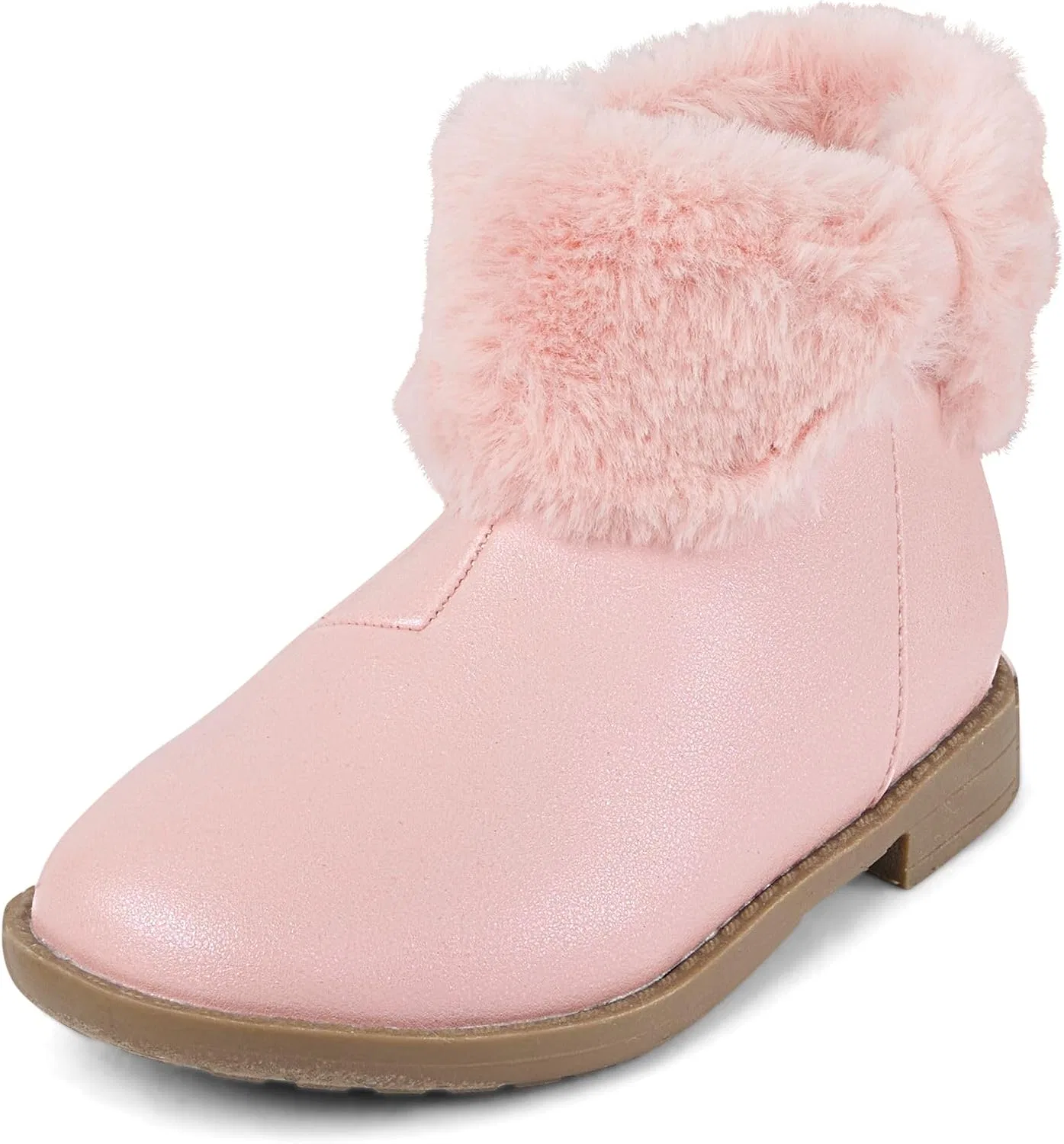 Детские ботинки для девочек с коротким голенищем Gymboree, Pink Faux Fur — фото 2
