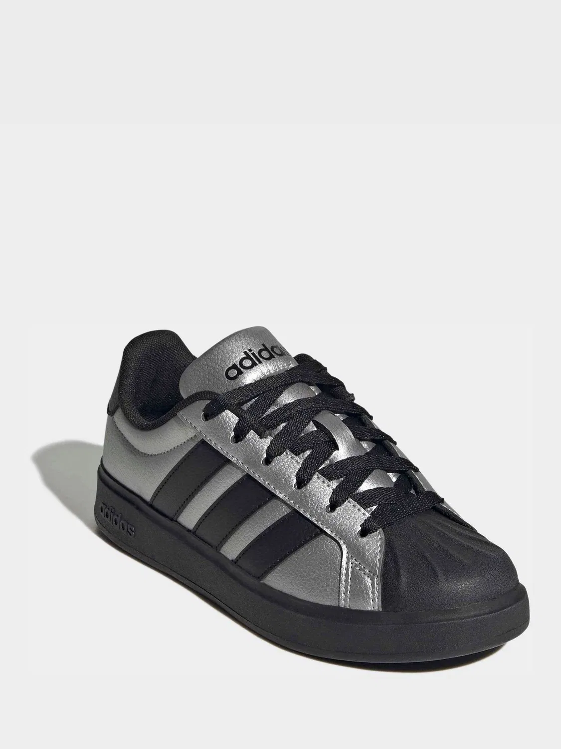 Кроссовки с металлическим покрытием, Street Talk adidas, серый