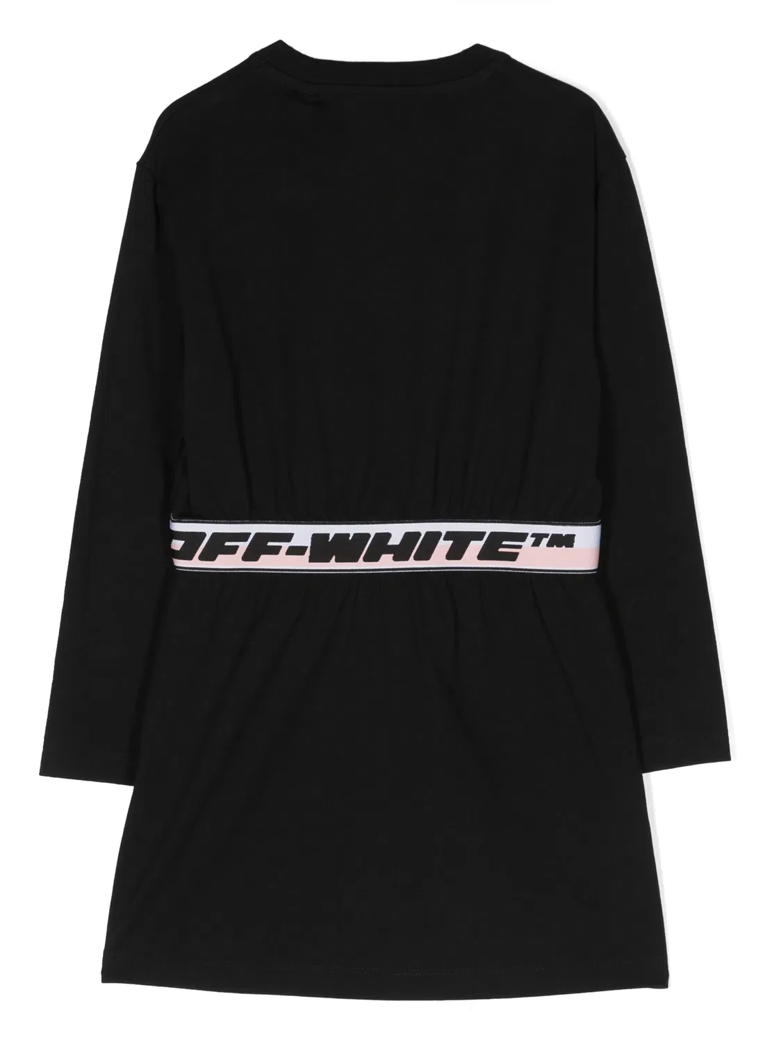 Платье с логотипом из хлопка OFF-WHITE, черный — фото 3