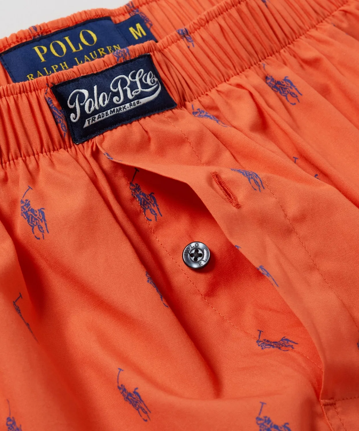 Мужские трусы с принтом Polo Player POLO RALPH LAUREN, Оранжевый — фото 3