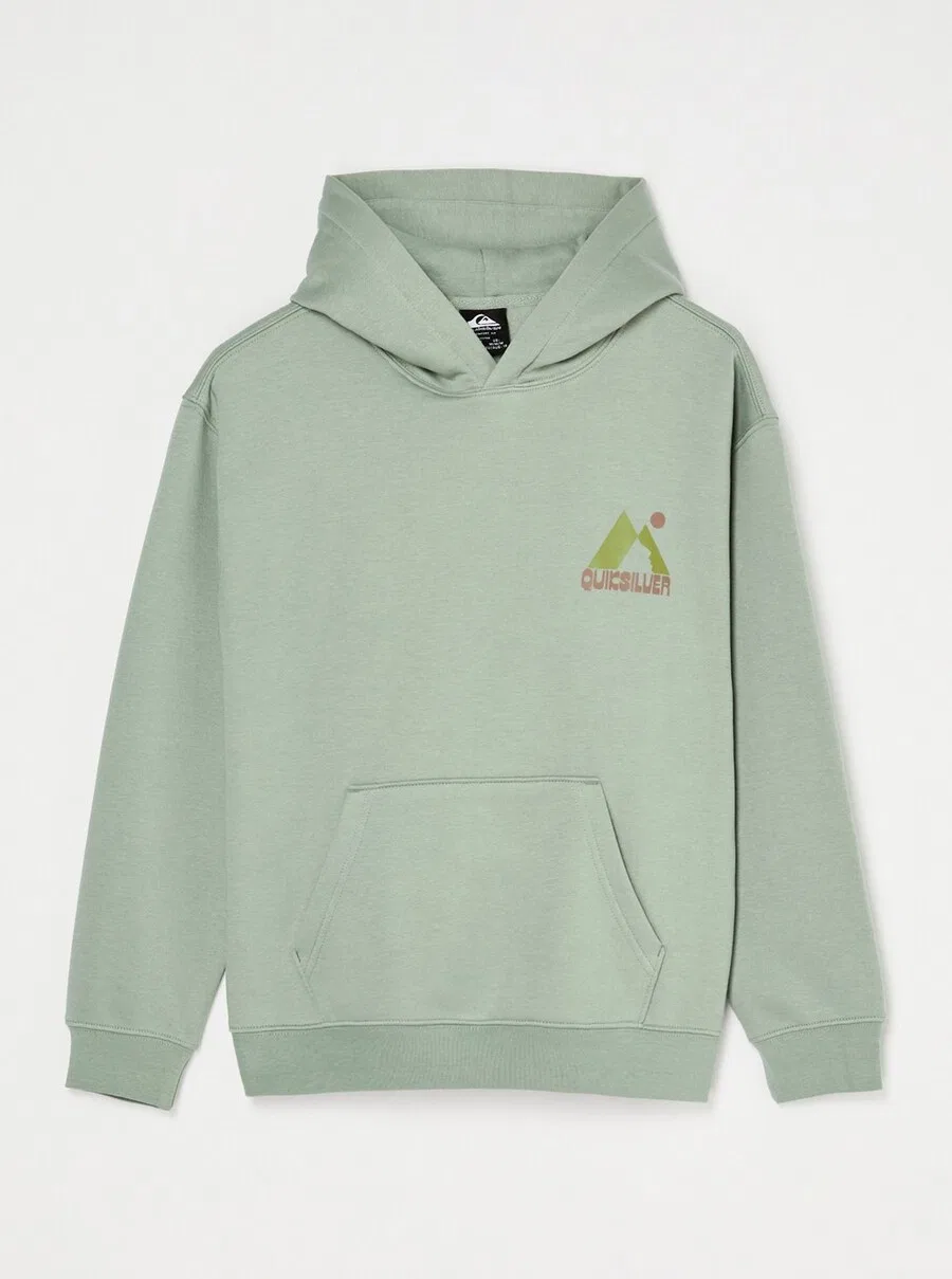 Толстовка QUIKSILVER, цвет киви, светло-зеленый — фото 2