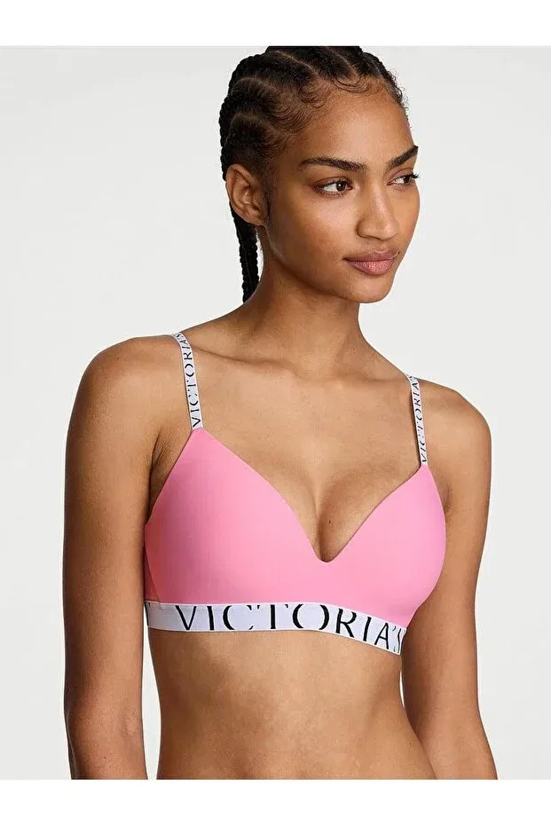Женский бюстгальтер без косточек The coolbra lightly padded supportive wire-free bra Victoria'S Secret, Powder Pink