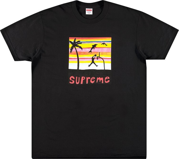 

Футболка Supreme Dunk Tee 'Black', черный