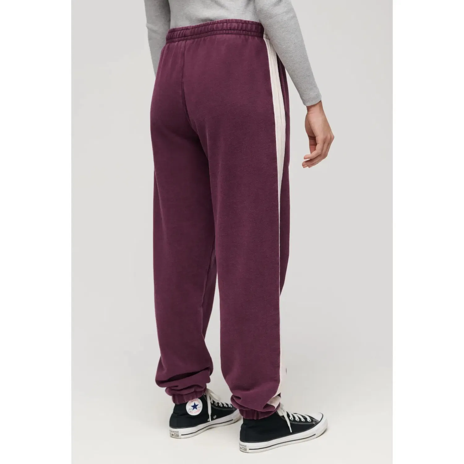 Женские спортивные джоггеры с боковыми полосами Superdry, Rot — фото 4