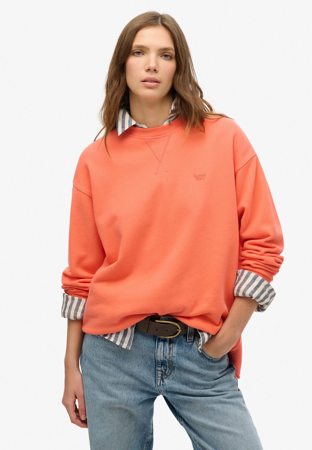 

Толстовка STUDIOS CREW Superdry, коралловый