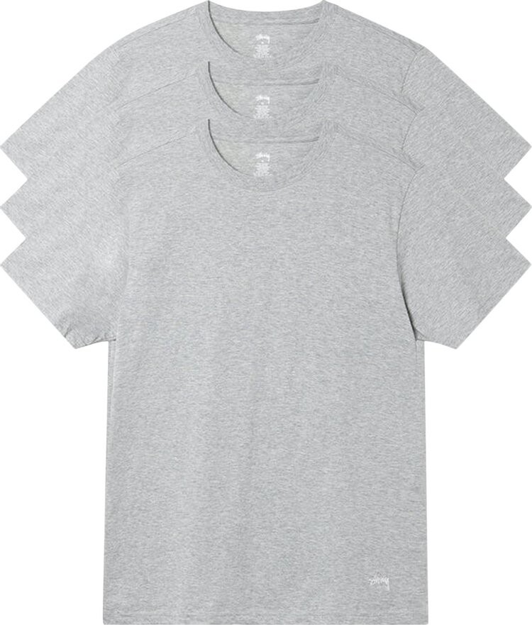 

Комплект футболок Stussy Undershirt (3 Pack) 'Grey Heather', серый