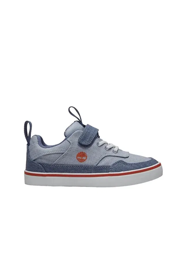 Детские кеды для мальчиков на низком каблуке Timberland, Lt Blue Canvas