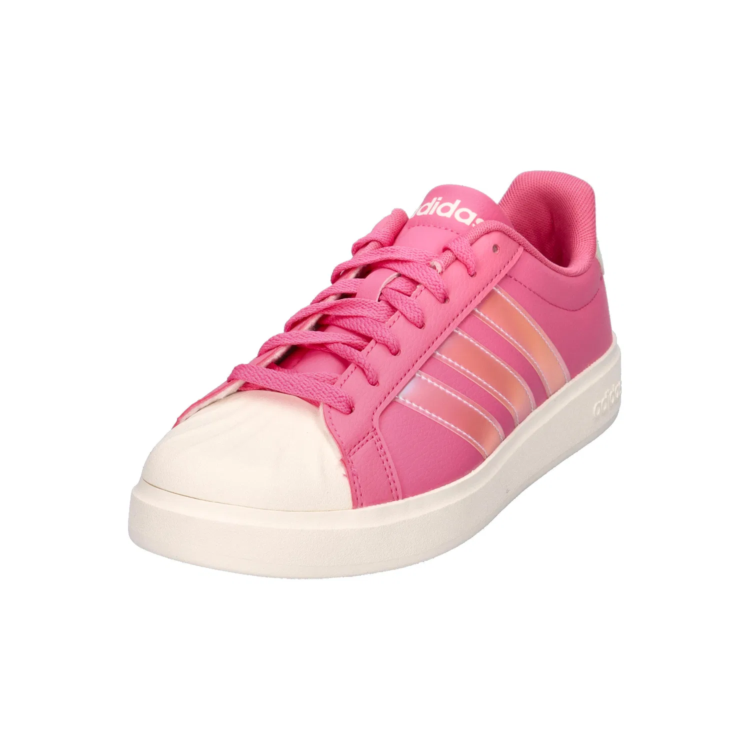 Детские кроссовки с мыском из резины Streettalk J Adidas, Rosa Weiss — фото 4