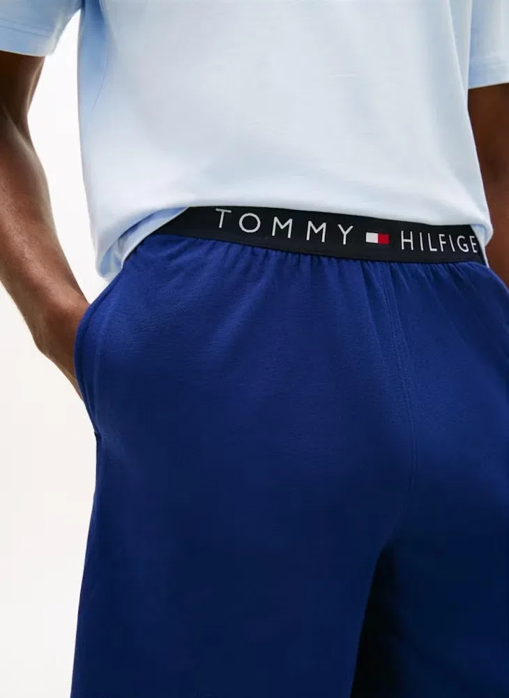 Комплект пижамный с шортами Th original Tommy Hilfiger, синий — фото 3
