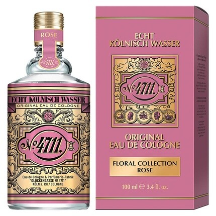 

4711 Echt Kolnisch Wasser Floral Collection Rose Eau de Cologne 100ml Natural Spray Vaporisateur