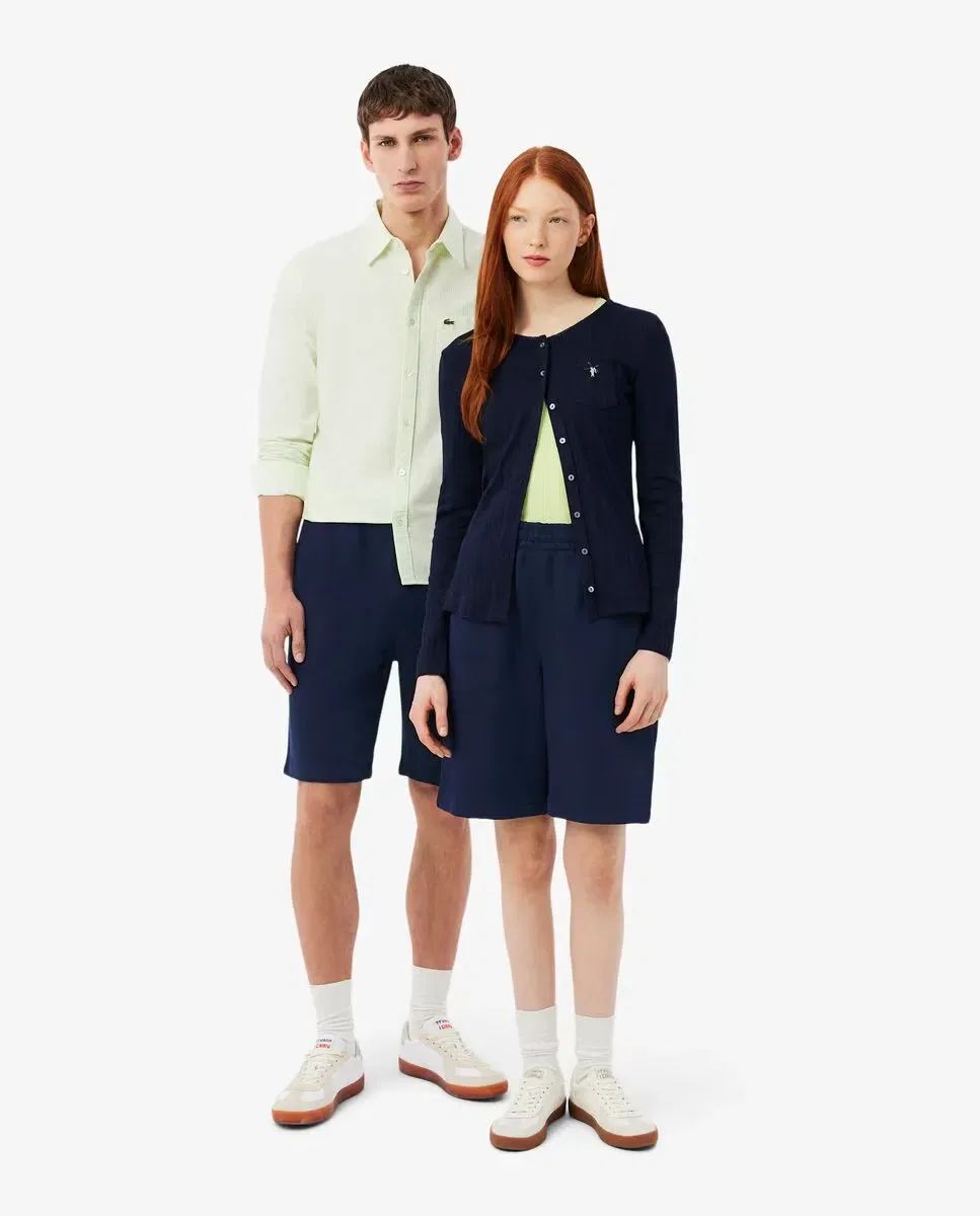 Мужские шорты из футера свободного кроя Lacoste, Azul Marino