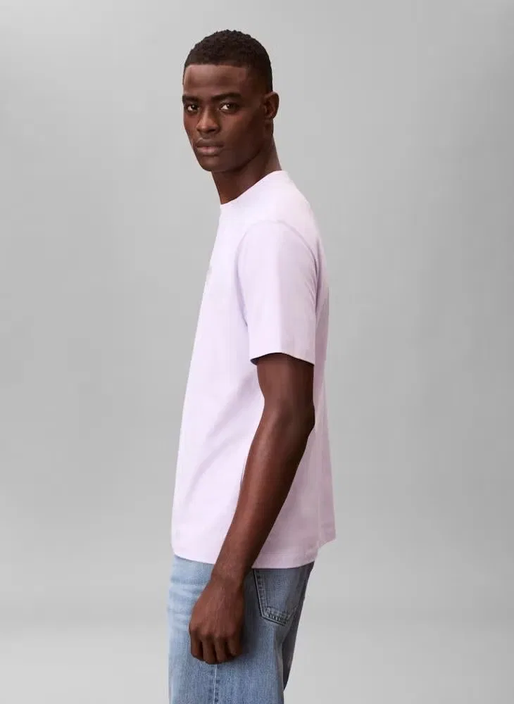 Футболка с принтом Fade Logo Calvin Klein, лиловый — фото 3