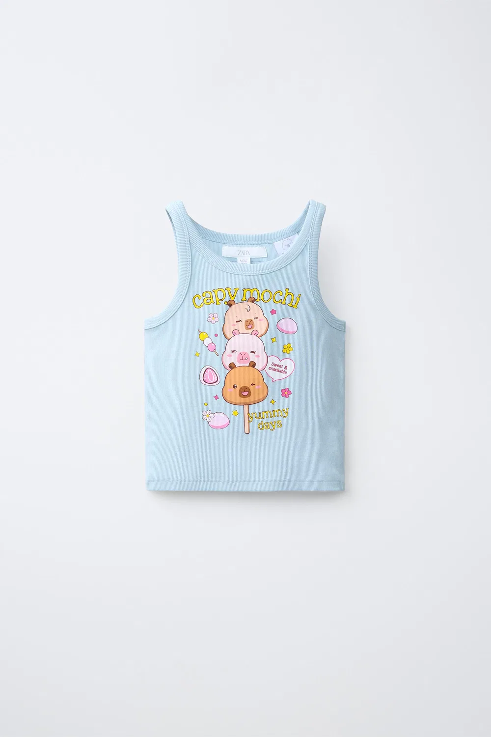 CAPYFUN CAPYBARA ТОП В РЕБРИКУ ZARA, Pastel Blue