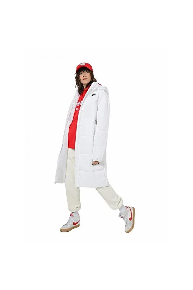 Женская парка с капюшоном Nike, White