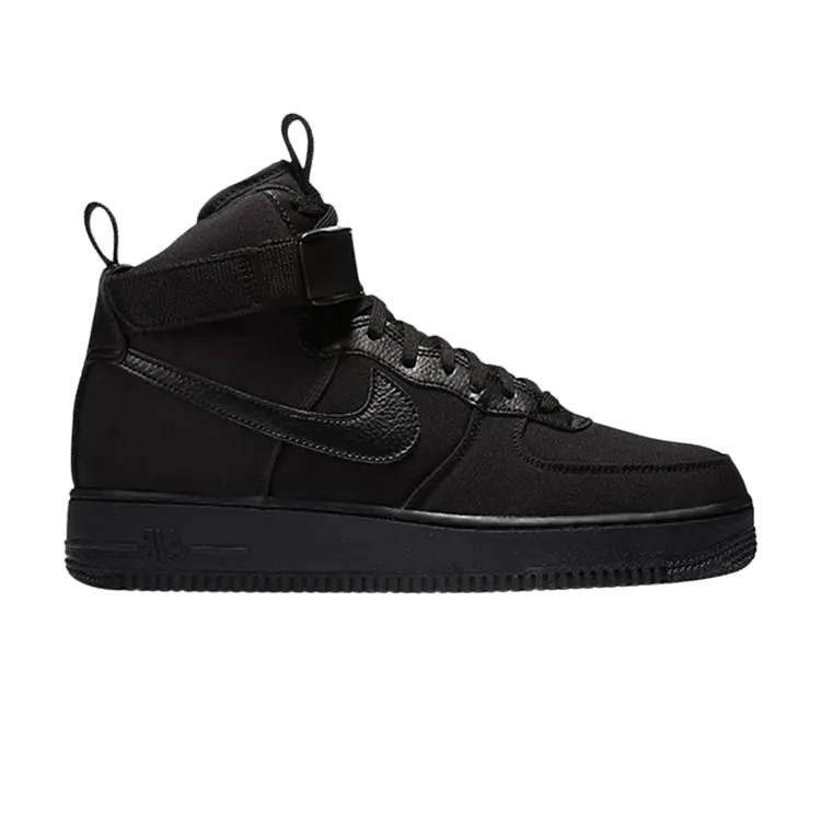 

Кроссовки Nike Air Force 1 High 'Black Canvas', черный