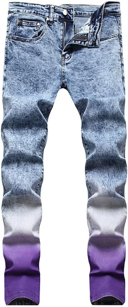 

Мужские джинсы с градиентным эффектом slim straight stretch SIDUFHAOPKLL