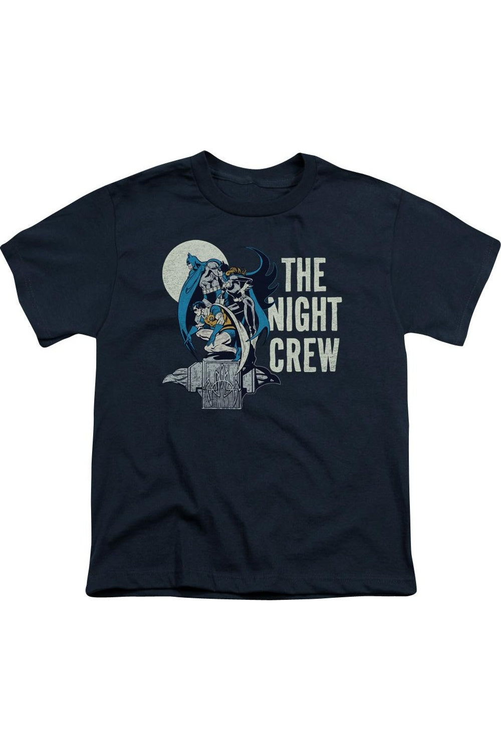 

Футболка DC Comics Night Crew с коротким рукавом для детей Gildan, темно-синий