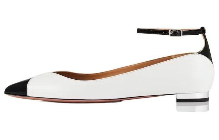 Балетки из кожи пино AQUAZZURA, White