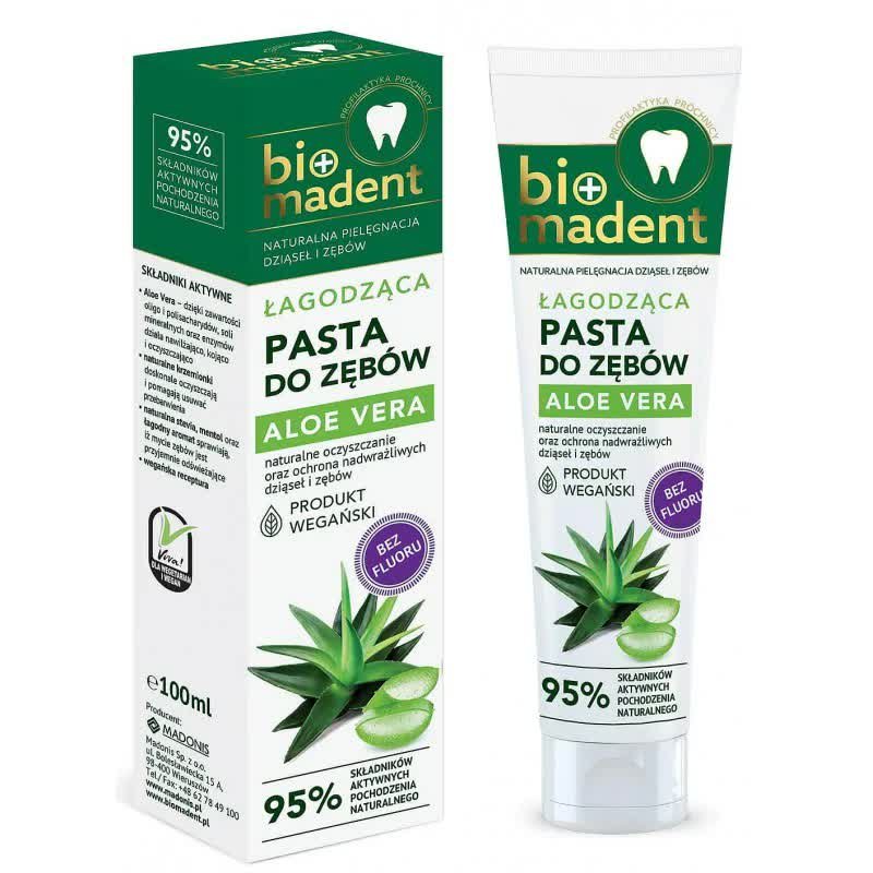 

Зубная паста Bio Madent 100 мл/зубная паста. Алоэ Вера Успокаивающий/241