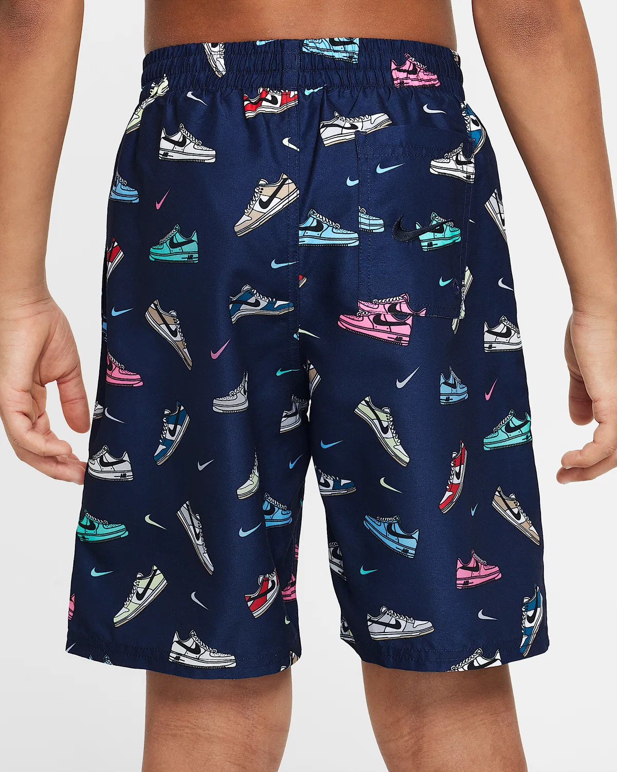 Детские (мальчиковые) плавки Nike Swim Breaker 7" с боксерской подкладкой, Blue — фото 3