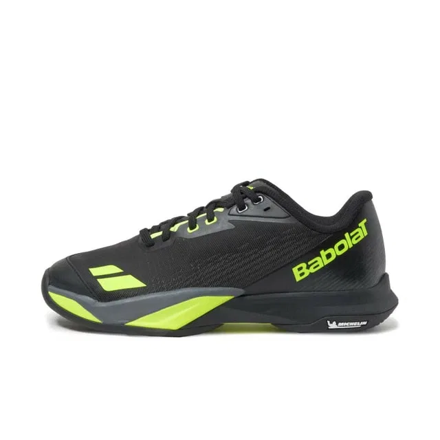 Мужские теннисные кроссовки для грунта «Jet Mach 4 SG» от Babolat, Black X Yellow