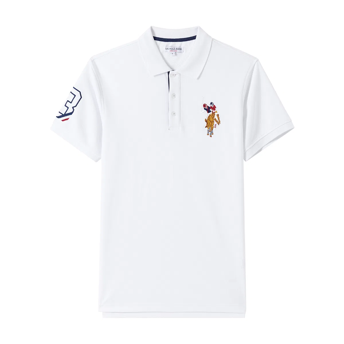 Поло унисекс U.S. POLO ASSN., Navy Blue[Pattern Upgraded] — фото 4